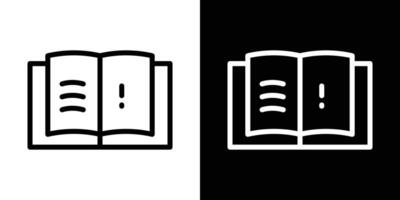 guide book icons vectors set in stroke line style.. EPS10