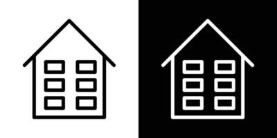 Warehouse icons vectors set in stroke line style.. EPS10