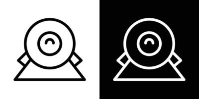 Web camera icons vectors set in stroke line style.. EPS10