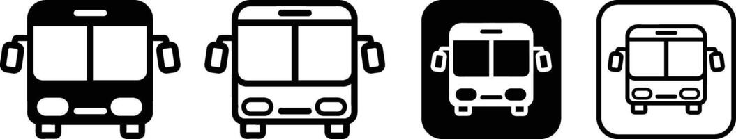 Bus Icon for Travel Projects vector