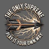 A powerful arrow target forward art design vector