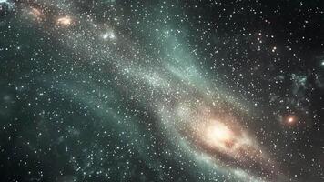 Animation depicting a starfield in outer space. video