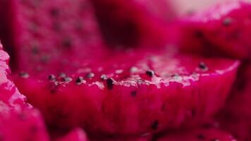 Discovering the vibrant colors and textures of pitaya fruit video