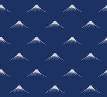 Hand drawn ink bush line volcano mountain seamless pattern, Japanese and ethnic wood carving, engraving texture background, simple graphic for textile, carpet, wrapping paper vector