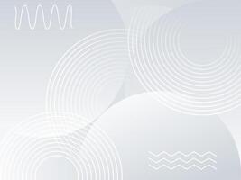 A white background with three circles and a wavy line vector