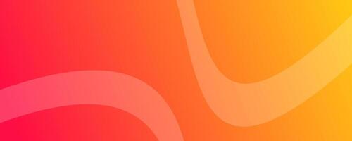 Modern orange gradient backgrounds with wave lines. Header banner. Bright geometric abstract presentation backdrops. vector