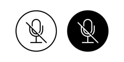 Mute icon set. for mobile concept and web design. illustration vector