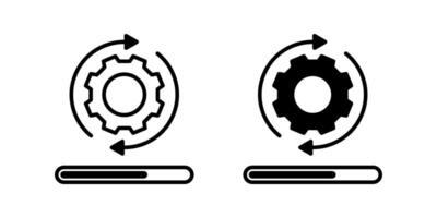 Loading process icon. for mobile concept and web design. illustration vector