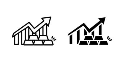 Gold icon set. for mobile concept and web design on white background vector