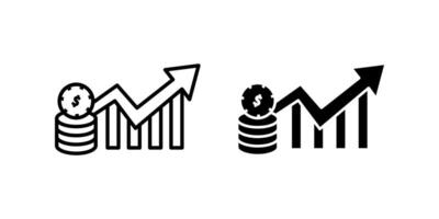 Inflation icon set. for mobile concept and web design on white background vector