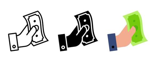 payment icon set.for mobile concept and web design on white background vector