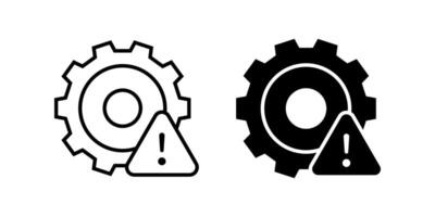 Maintenance icon set. system error sign. for mobile concept and web design. illustration on white background vector