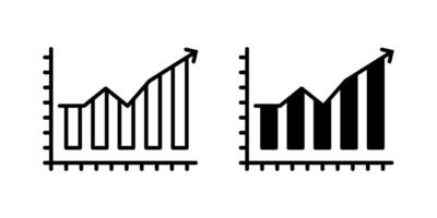 statistics icon set. for mobile concept and web design on white background vector