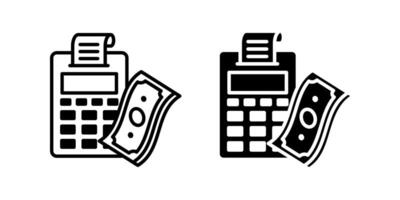 Accounting icon set. for mobile concept and web design on white background vector