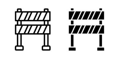 Barrier icon set. for mobile concept and web design on white background vector