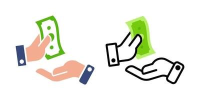 Payment icon set. for mobile concept and web design on white background vector