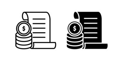 Tax icon set. for mobile concept and web design on white background vector