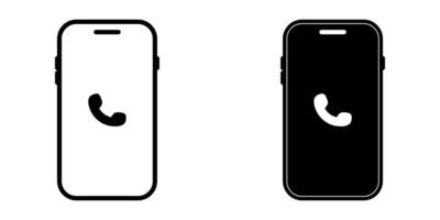 Mobile phone icon set. for mobile concept and web design. illustration vector