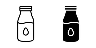 Milk icon set. for mobile concept and web design. illustration vector