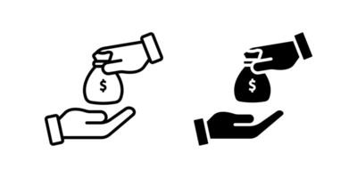 Loan icon set. finance sign. for mobile concept and web design. illustration on white background vector
