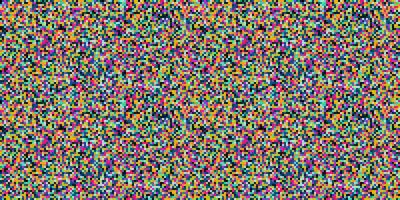 Colorful vhs glitch pixel pattern with vibrant digital noise effect, inspired by retro tech and distorted TV screen aesthetics. vector