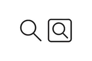 Magnifying glass icons for search functions vector