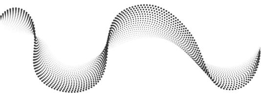 Futuristic geometric abstract shapes halftone, smooth wavy dotted lines gradient curved stripes. Abstract digital wave particles. modern design for equalizer, audio recording, voice assistant. vector