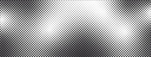 Halftone texture with gradient. Faded dot patches of pixelated background Grunge retro geometric pattern in manga, anime style. Dotted gradient in pop art style. vector