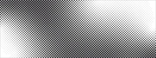 Halftone texture with gradient. Faded dot patches of pixelated background. Grunge geometric pattern in manga, anime style. Dotted gradient in pop art style vector