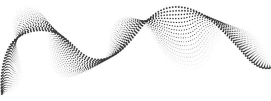 Futuristic abstract shapes halftones, smooth wavy dotted lines, gradient curved stripes. Abstract digital wave particles. modern bg for equalizer, audio recording. vector