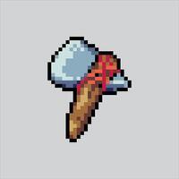 Pixel art illustration Primitive Axe. Pixelated Caveman Axe. Primitive Axe Caveman Weapon Icon pixelated for the pixel art game vector