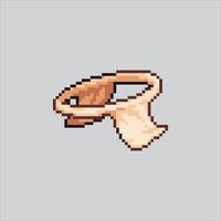 Pixel art Stone age Primitive clothes Weapon icon Illustration for game design vector