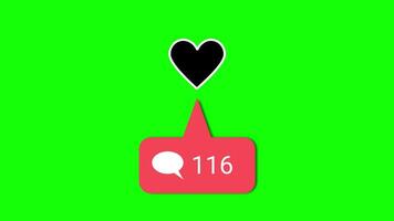 Engaging Visual Elements of Social Media Interactions Heart Icons and Comment Count Highlights video