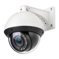 Security camera with lens visible isolated on Transparent Background png