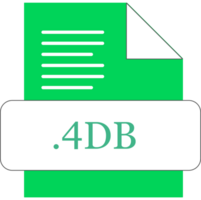 4db File Extension Icon Fill With Minimal Colors png