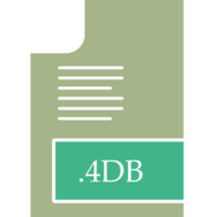4db File Format Icon Fill Inside With Symbol png