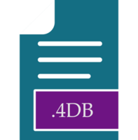 4db File Format Icon Fill Inside png