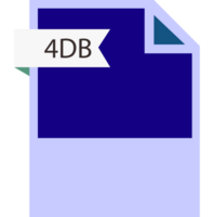 4db File Format Icon Roe Color Fill png