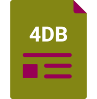 4db File Icon With Symbols png