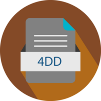 4DD File icon with black shadow png