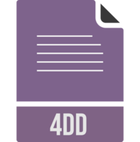 4DD ip file icon fill rounded corners png