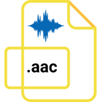 Aac File Extension Icon Fill And Outline png