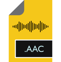 Aac File Format Icon Outline And Fill png