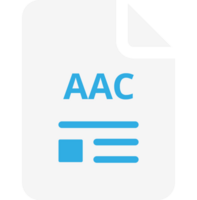 Aac File Icon Minimal Outline With Symbols png