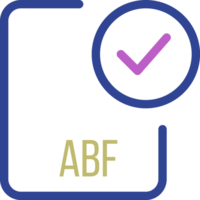 Abf File Icon With Checked Mark png