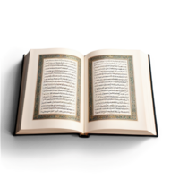 Open Book with Arabic Script Displayed on Both Pages png