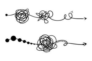From Chaos to Clarity A Visual Metaphor of Problem Solving vector