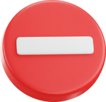 A red button with a white stripe on it png