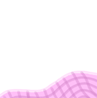 A pink checkered fabric decoration adds a playful, soft touch to any space, blending warmth and charm with a timeless pattern for a cozy, inviting atmosphere. png