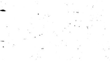 Dirt Particles, Scratches, and Noise Elements in Abstract Motion on an Isolated White Background video